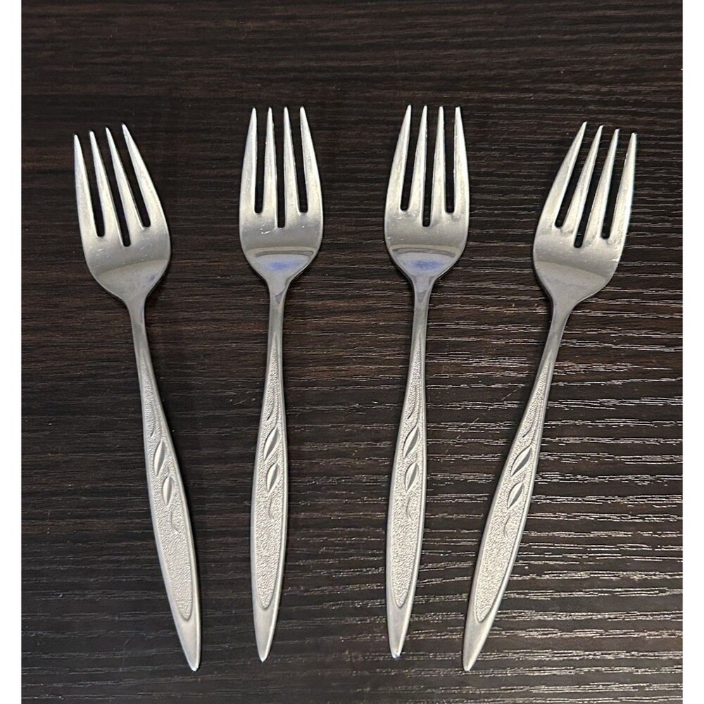Vintage William A Rogers Premier Oneida LTD. Royal Harvest Set of 4 Salad Forks